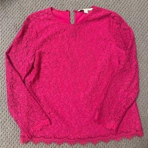 Diane Von Furstenberg Zarita lace top, size 10